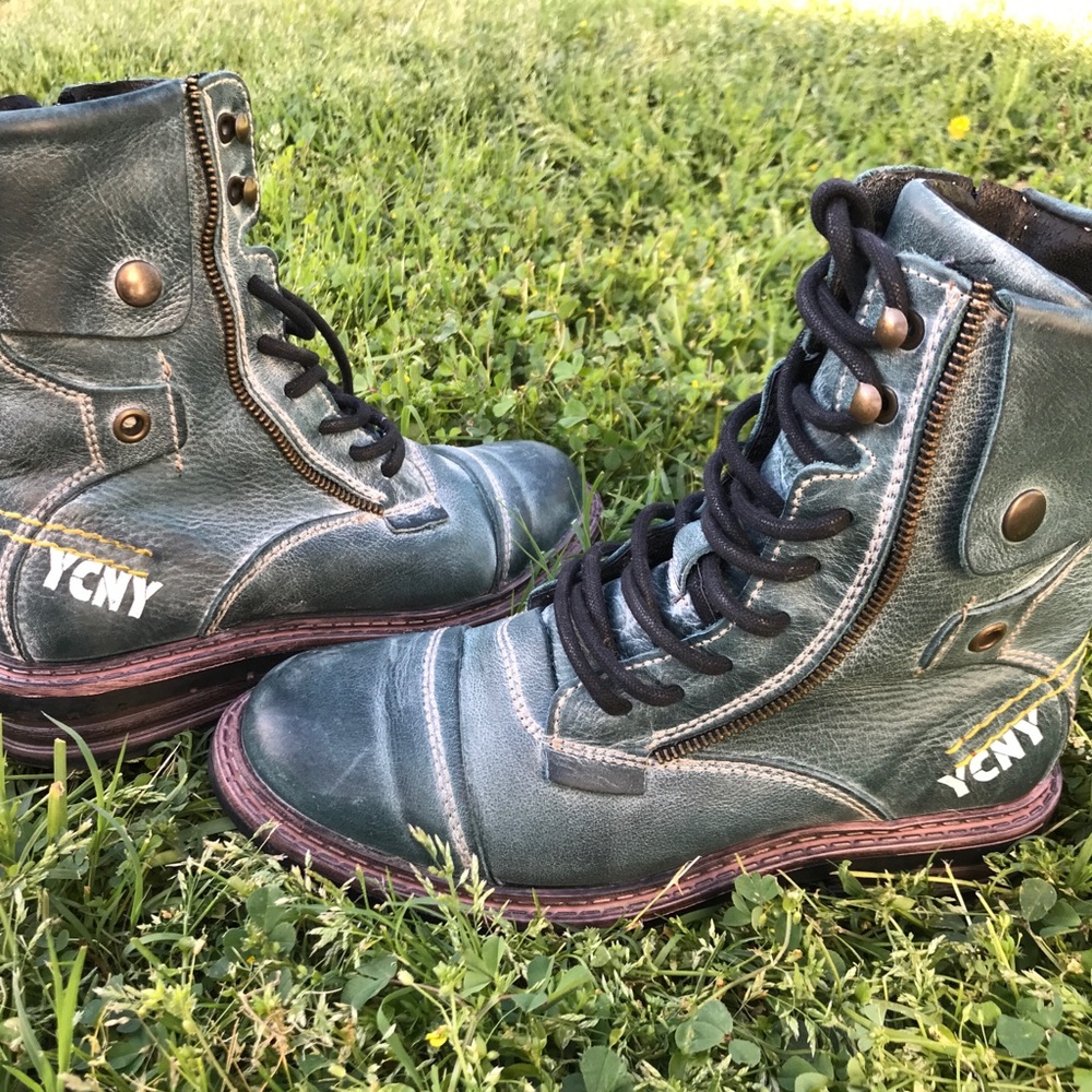 Leather Yellow Cab Boots